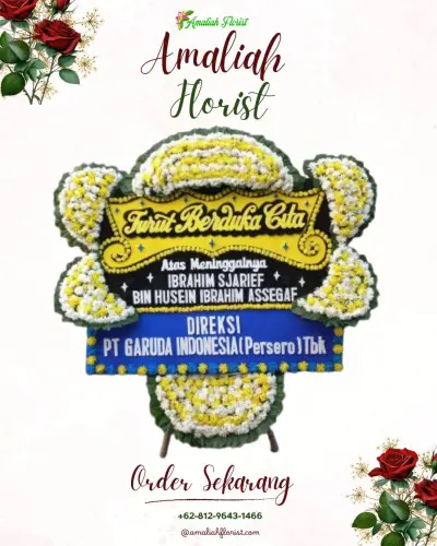 Papan Bunga Duka di Wayame